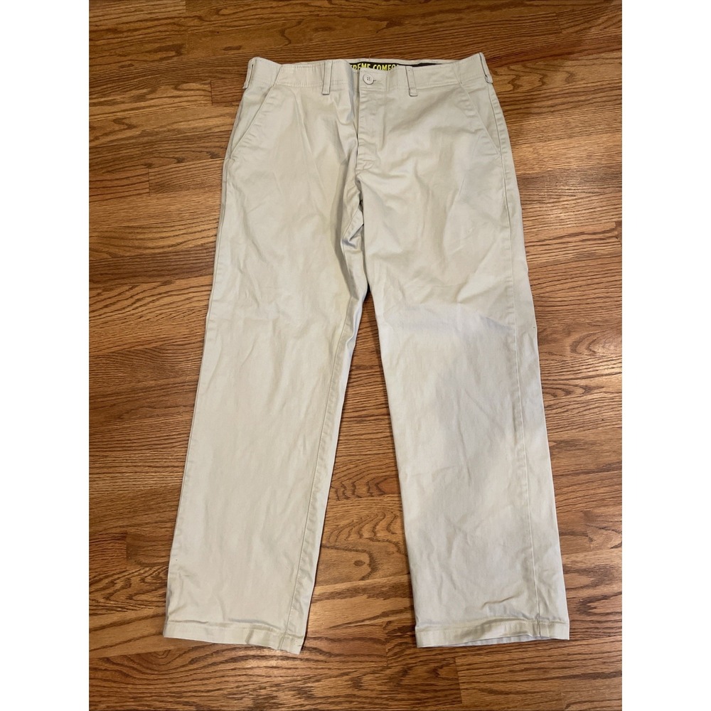 Lee Performance Series Men's Extreme Comfort Straight Fit Chinos Tan Size 36x30